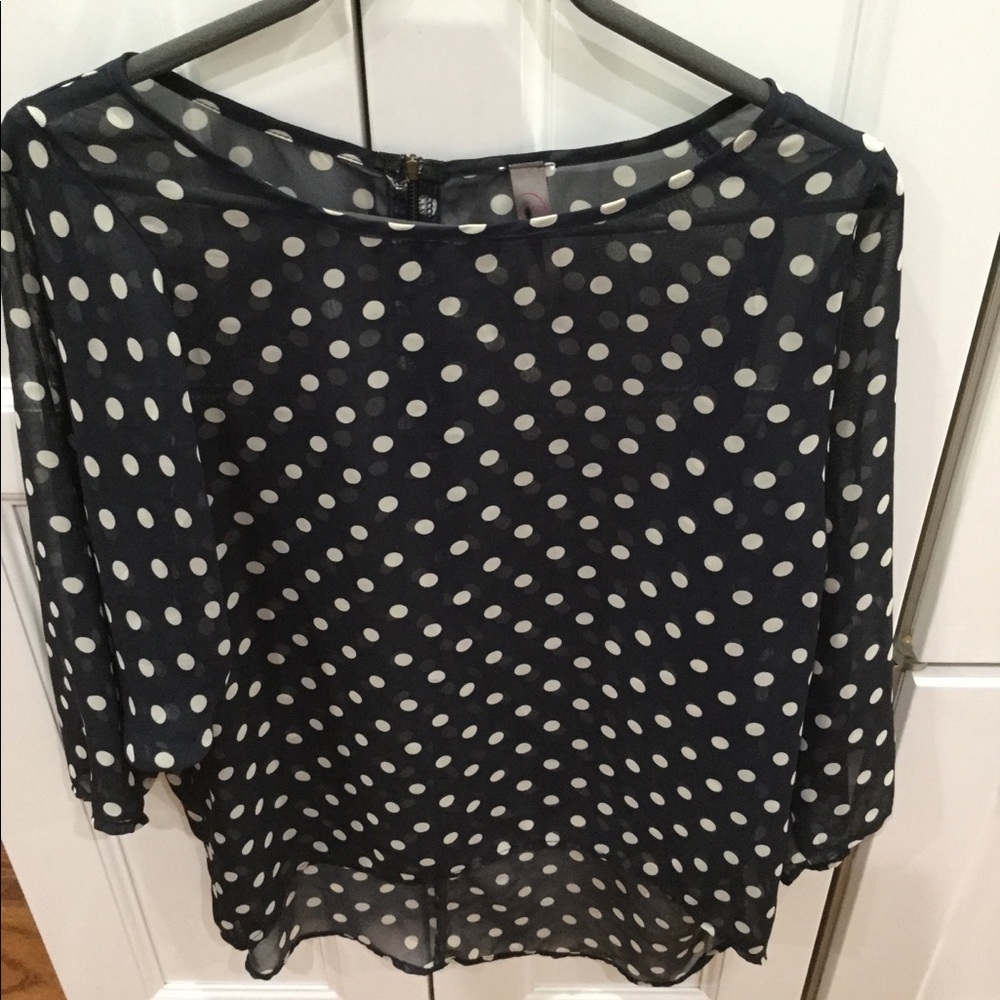Polka dot blouse